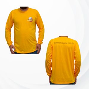 CAMISETA AMARELA OURO M/LONGA